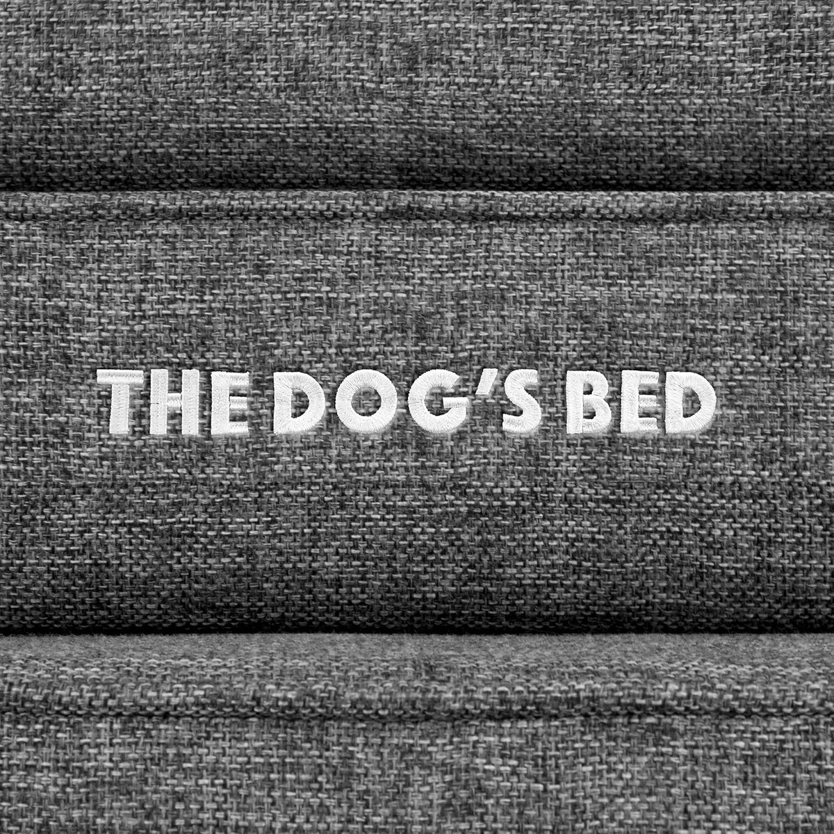 The Dog’s Bed Orthopedic Headrest Dog Bed XL Grey Linen 46x28, Memory Foam, Pain Relief for
