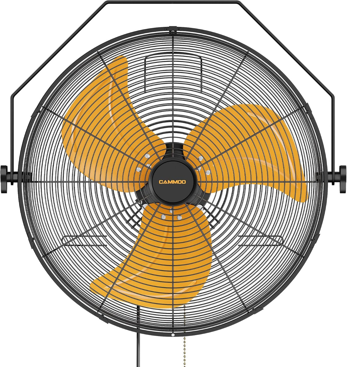 18 Inch Wall Mount Fan, Extended 6.6ft Power Cord, 360° Tilt Adjustment, 3-Speed, IP44 Industrial