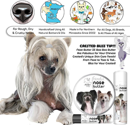 The Blissful Dog Chinese Crested Unscented Nose Butter, 4-Ounce