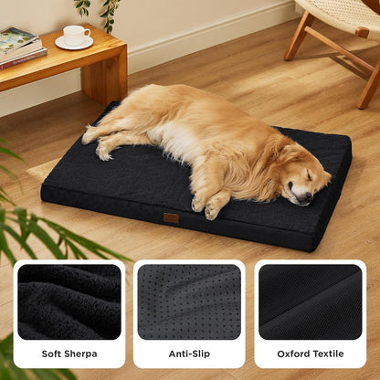 Bedsure XL Dog Beds Large Sized Dog -Orthopedic Flat Extra Large Pet Beds with Removable Washable
