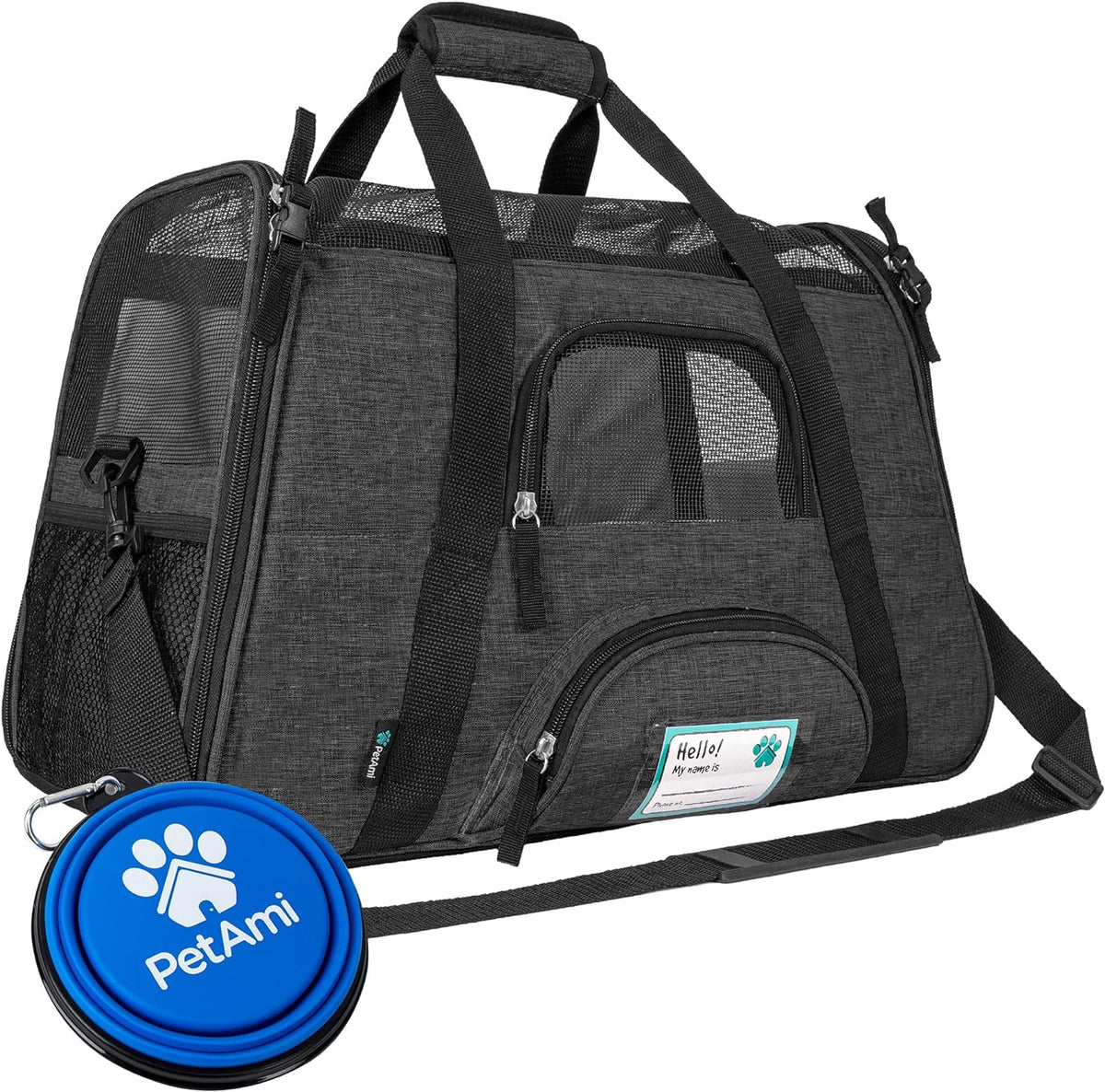 PetAmi Airline Approved Pet Carrier for Cat, Soft Sided Dog Carrier for Small Dog, Cat Travel