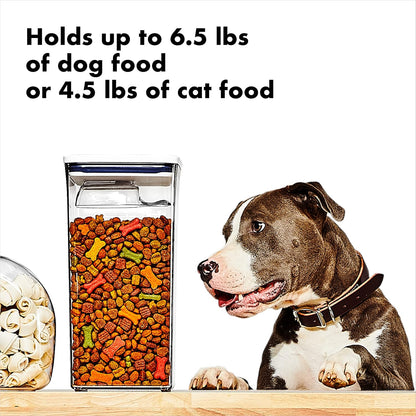 OXO Good Grips Pet POP Container – 6.0 Qt/5.7 L with Half Scoop, Ideal for up to 6.5lbs of Dog Food