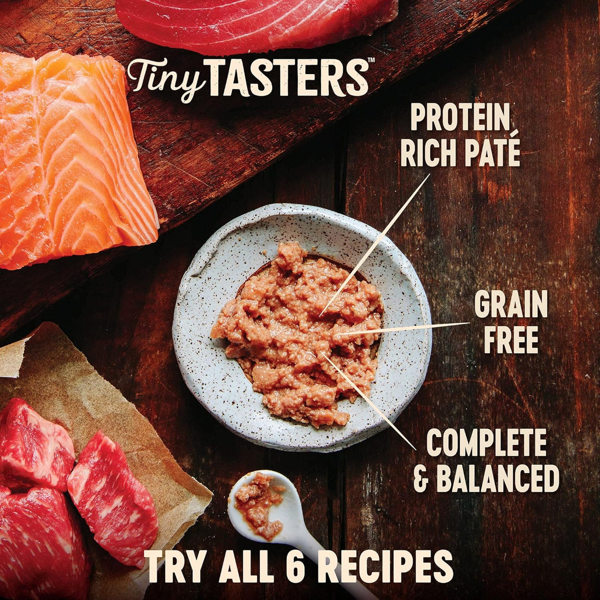Wellness CORE Tiny Tasters Wet Cat Food, Complete & Balanced Natural Pet Food, Made with Real Meat