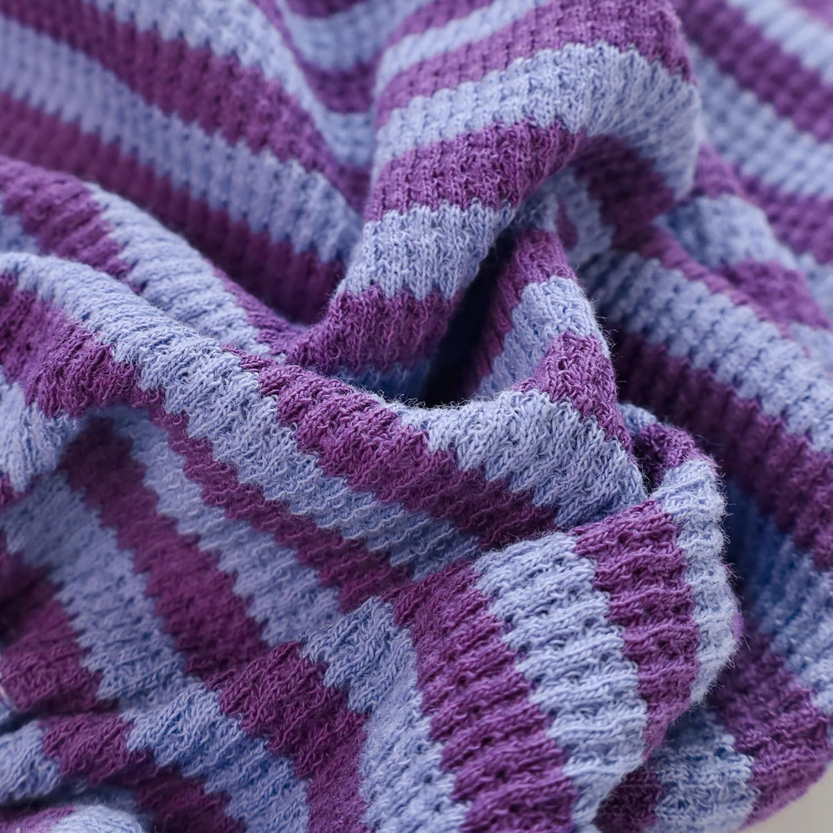 Fitwarm Purple and Violet Striped Dog Pajamas, Waffle Dog Clothes for Small Dogs Girl Boy, Puppy