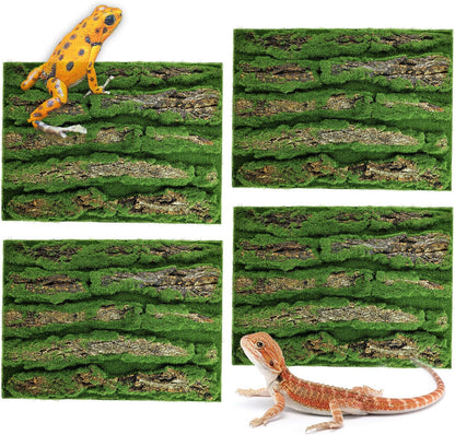 15.75x11.81in Reptile Terrarium Cork Background,Bearded Dragon Tank Bark Backdrop Wall Decor with