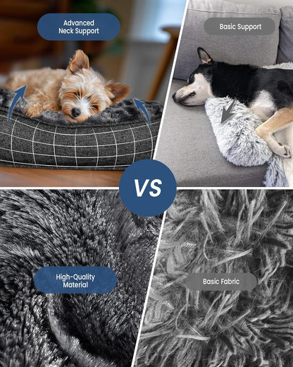 Calming Extra Large Dog Bed for Couch, 45 x 37 inch Removable Couch Cover for Dogs Washable