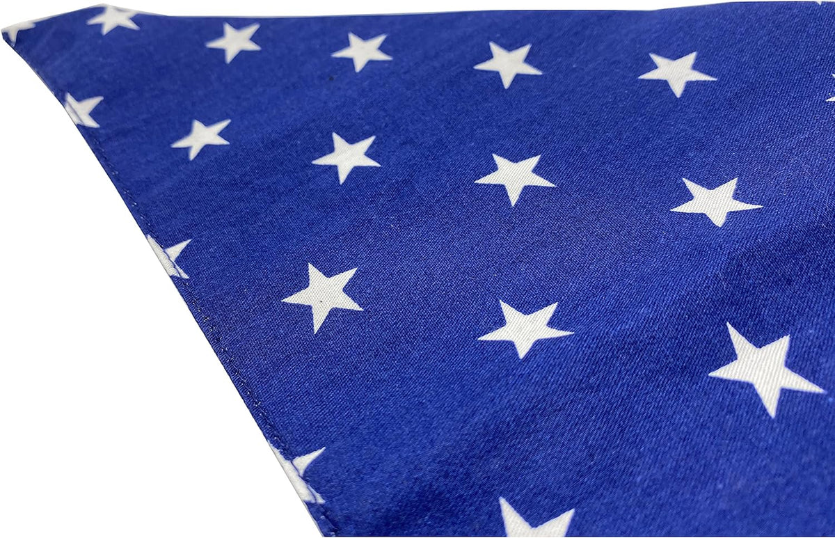 Realeaf 4th of July Dog Bandanas 2 Pack, Reversible American Flag Pet Scarf for Boy and Girl