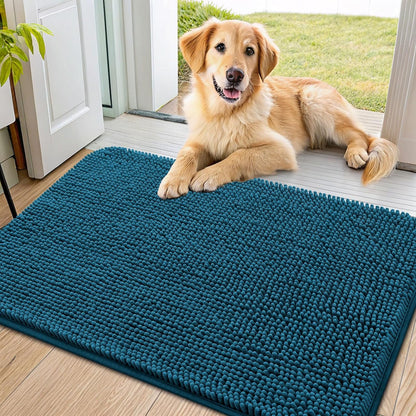 Smiry Dog Door Mat for Muddy Paws 36x24, Absorbs Moisture and Dirt Doormat, Non-Slip Washable Quick