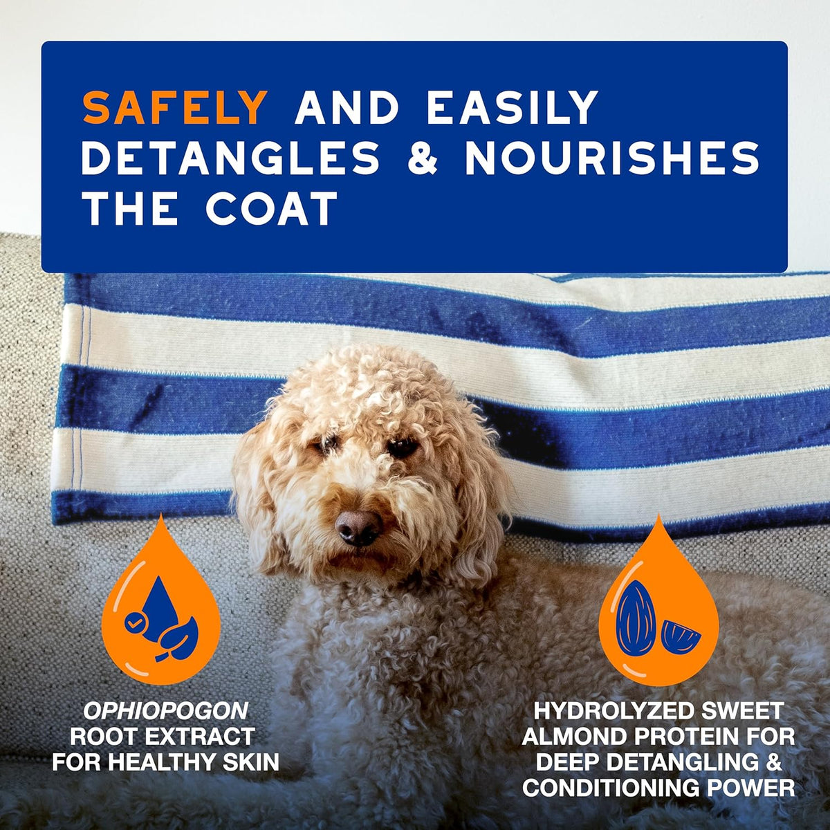 DOUXO® Skin & Coat SPA - Ultra-Safe Detangling Spray for Dogs, 10 fl oz, Safely Detangles, Revives