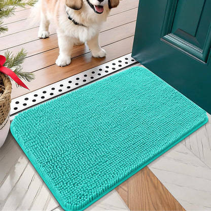 OLANLY Dog Door Mat for Muddy Paws 24x16, Absorbs Moisture and Dirt, Absorbent Non-Slip Washable