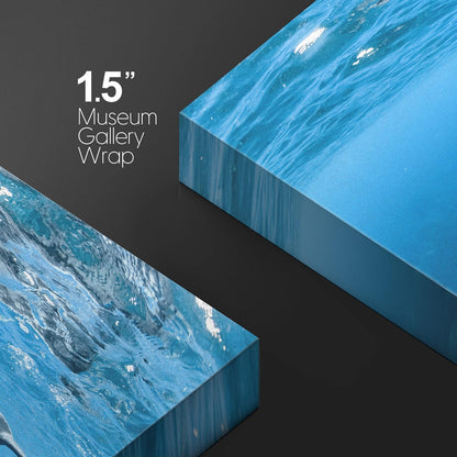 wall26 Canvas Print Wall Art Tropical Ocean Sea Underwater Dolphin Duo Nature Animals Photography