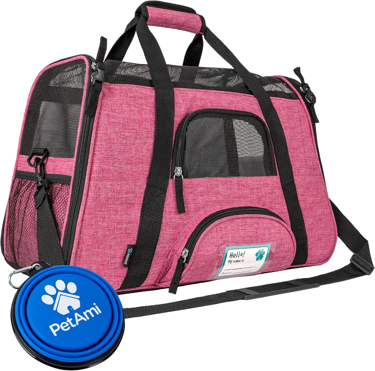 PetAmi Airline Approved Pet Carrier for Cat, Soft Sided Dog Carrier for Small Dog, Cat Travel