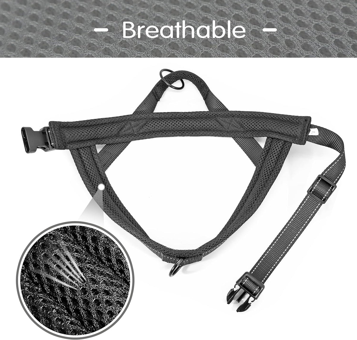 Didog No Pull Dog Harness with Soft Mesh Padded,Reflective & Quick Fit Light Weight Dog Strap Vest