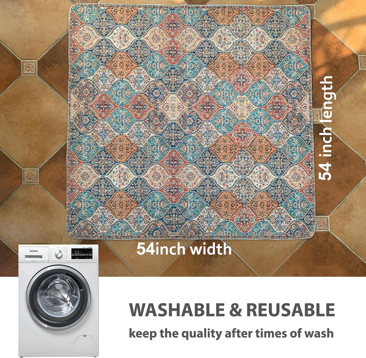 nunubaby Washable Pee Pads for Dogs, Stylish, Non-Slip and Leak-Proof Pee Pads. Reusable Potty Pads