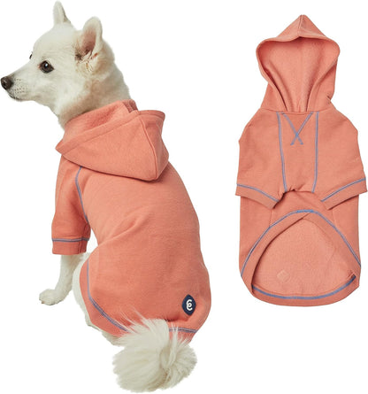 Blueberry Pet Hoodie – 14″ Soft Cotton‑Blend Winter Sweatshirt, Coral, Award‑Winning Small‑Dog