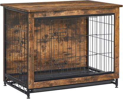 Feandrea Dog Crate Furniture, 32.5" Side End Table, Modern Kennel for Dogs Indoor up to 45 lb