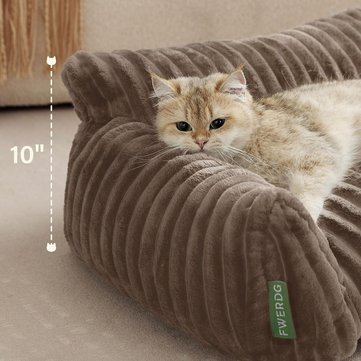 Cute Couch Bed for Pets, Supportive Cat Sofa for Indoor Cats, Small Dog Sofa Bed for Small Dogs
