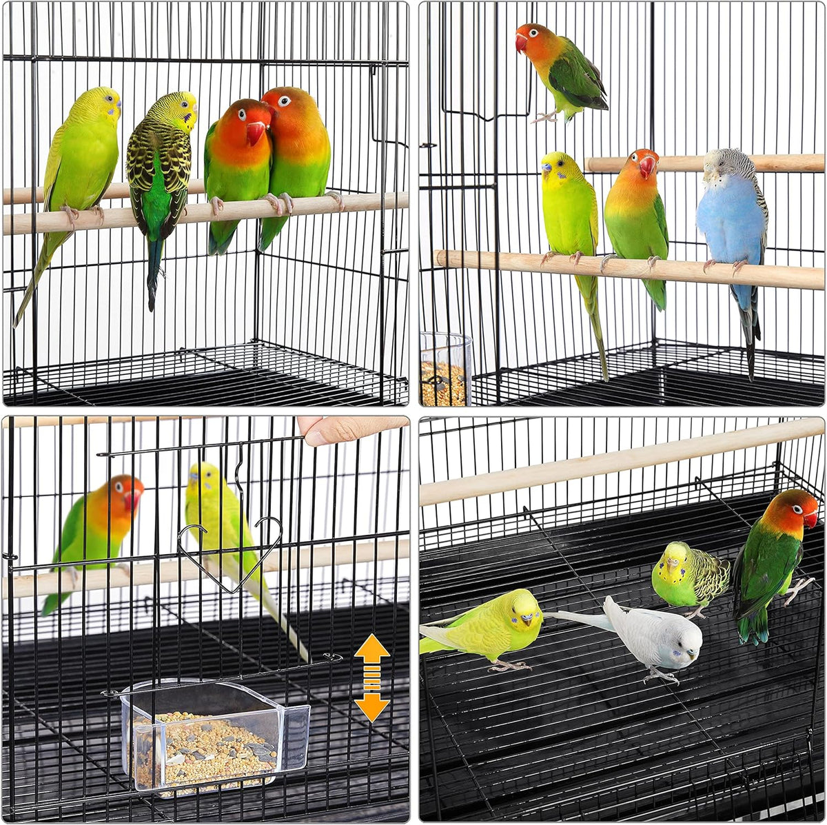 Yaheetech 47-inch Rolling Breeding Flight Bird Cages for Parakeets Budgies Finches Cockatiels