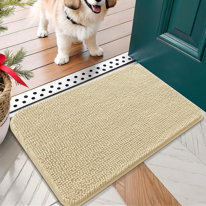 OLANLY Dog Door Mat for Muddy Paws 24x16, Absorbs Moisture and Dirt, Absorbent Non-Slip Washable