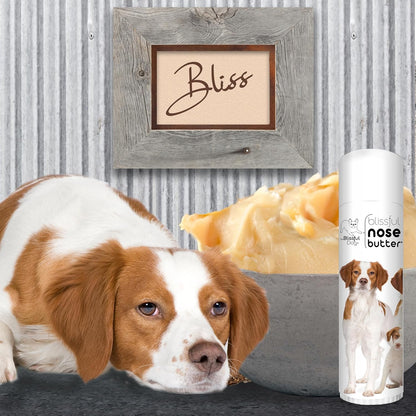 The Blissful Dog Brittany Spaniel Nose Butter for Dry, Cracked Skin, Lick-Safe Dog Nose Balm with
