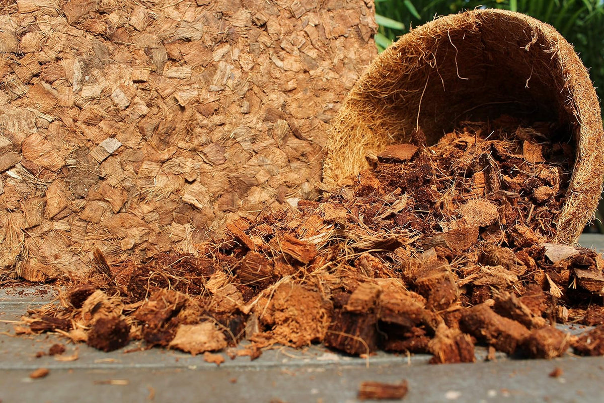 Organic Coco Chips for Plants (10lbs) - Coco Coir Chips - Coconut Husk Chips for Potting Soil