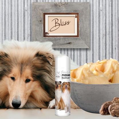 The Blissful Dog Collie Nose Butter for Dry, Cracked Skin, Lick-Safe Dog Nose Balm with