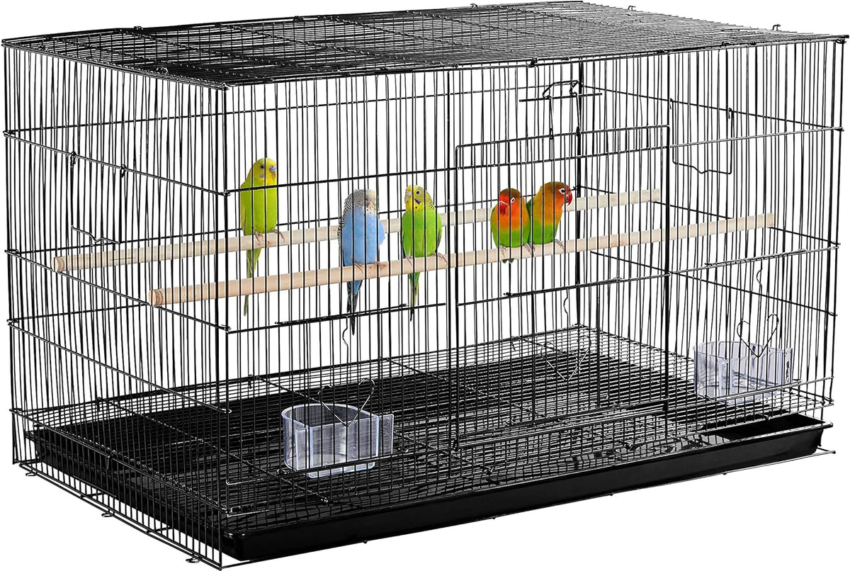 Yaheetech 30'' Length Flight Bird Cage Iron Flight Parrot Cage for Small Parrots Parakeets