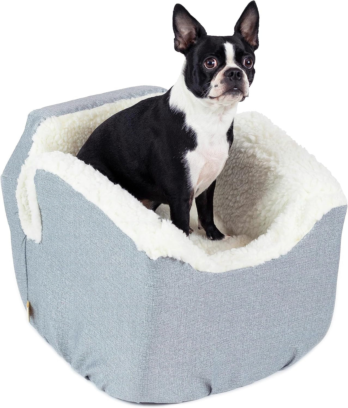Snoozer Dog Car Seat: Lookout I Dog Booster Car Seat for Dogs Small 5-15 lbs, Size: Small, Fabric: