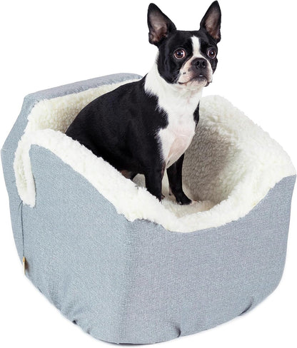 Snoozer Dog Car Seat: Lookout I Dog Booster Car Seat for Dogs Small 5-15 lbs, Size: Small, Fabric: