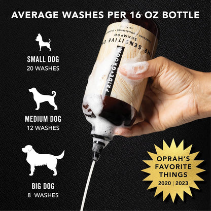 Pride and Groom The Sensitive One Box Set – Dog Shampoo & Conditioner with All Natural Blend of