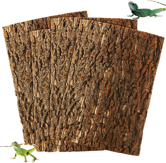 4PCS Cork Terrarium Background 15.7x11.8in Reptile Tank Background Board Habitat Decoration