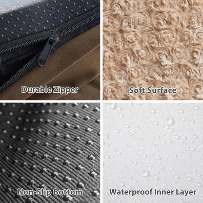 BFPETHOME Orthopedic Dog Beds for Large Dogs-Waterproof Sofa Dog Bed with Removable Washable Cover