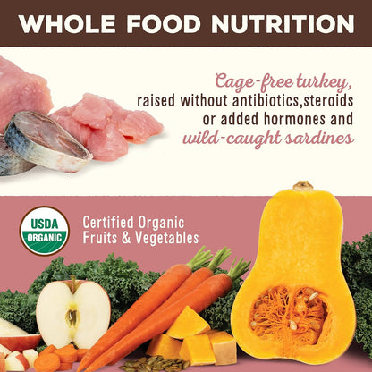 Primal Freeze Dried Raw Dog Food Nuggets, Turkey & Sardine, Complete & Balanced Meal, Also Use as