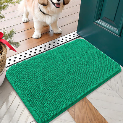 OLANLY Dog Door Mat for Muddy Paws 24x16, Absorbs Moisture and Dirt, Absorbent Non-Slip Washable