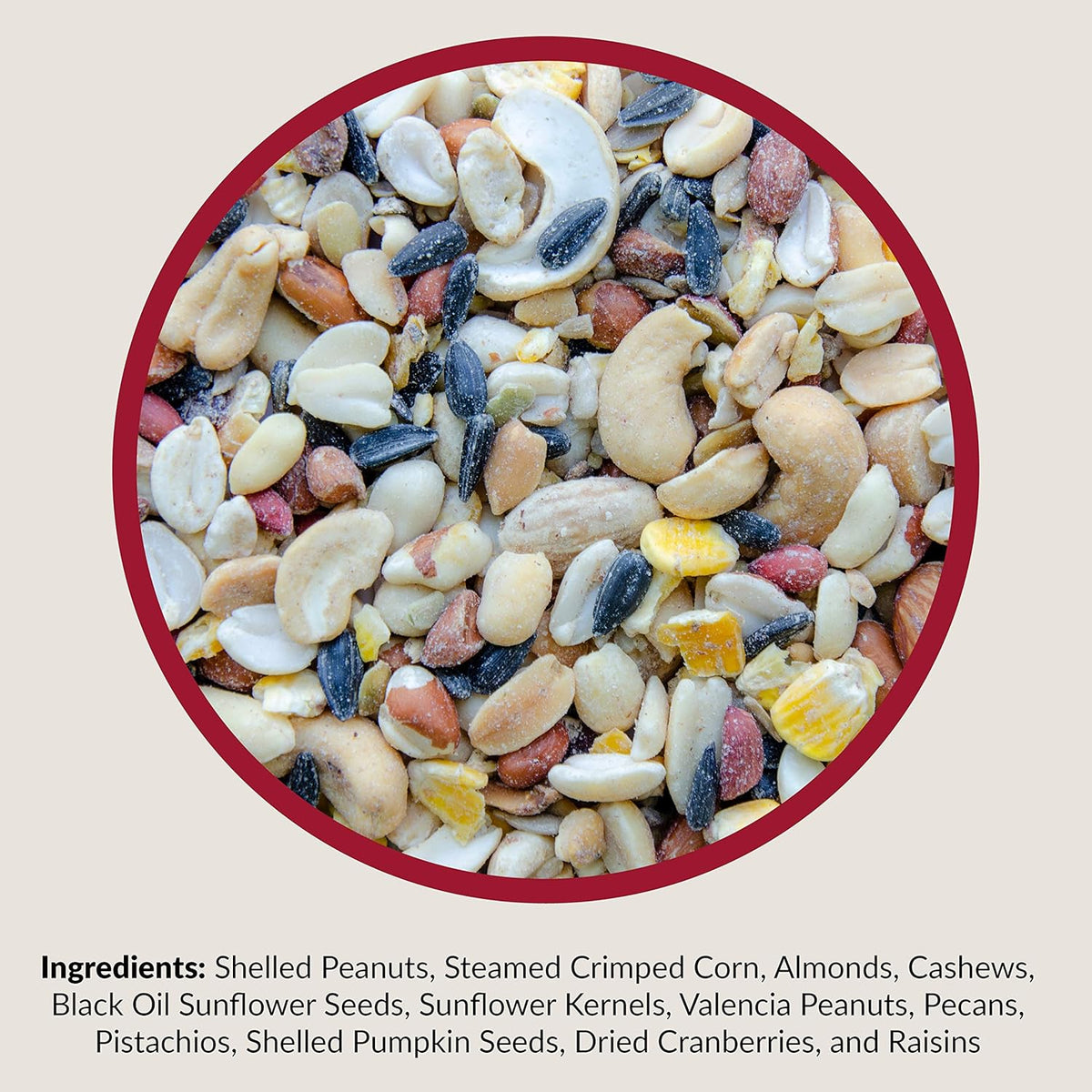 Lyric Fruit and Nut Wild Bird Seed - High Energy Wild Bird Food Mix - Attracts Woodpeckers