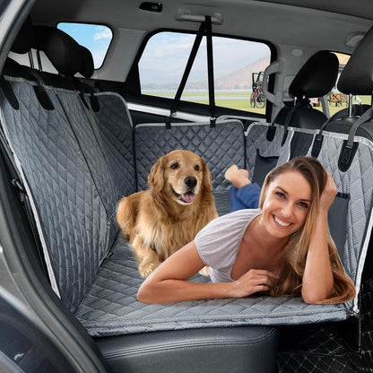 Back Seat Extender for Dog,Waterproof Hard Bottom Dog Car Seat Cover for Back Seat