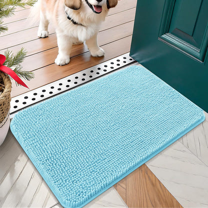 OLANLY Dog Door Mat for Muddy Paws 24x16, Absorbs Moisture and Dirt, Absorbent Non-Slip Washable