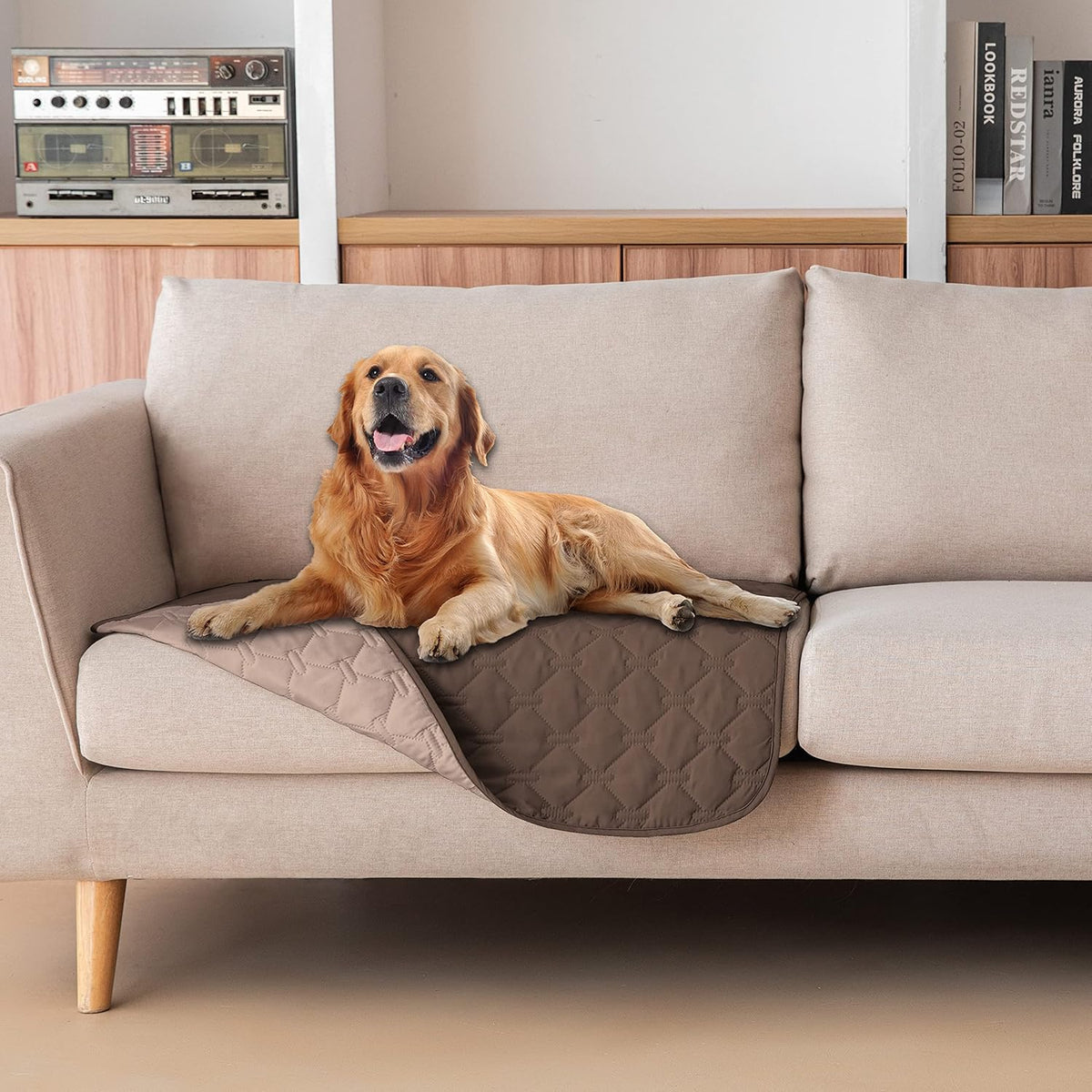gogobunny 100% Double-Sided Waterproof Dog Bed Cover Pet Blanket Sofa Couch Furniture Protector for