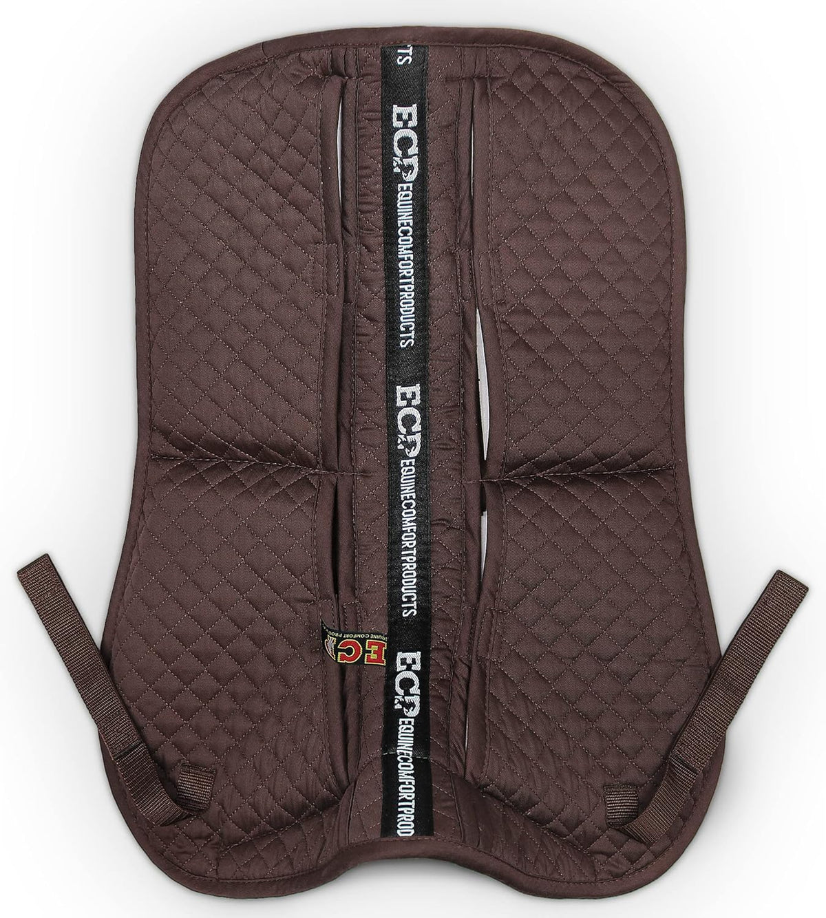 ECP Equine Comfort Products Adjustable Shock Absorbing Memory Foam Half Saddle Pad, Injury