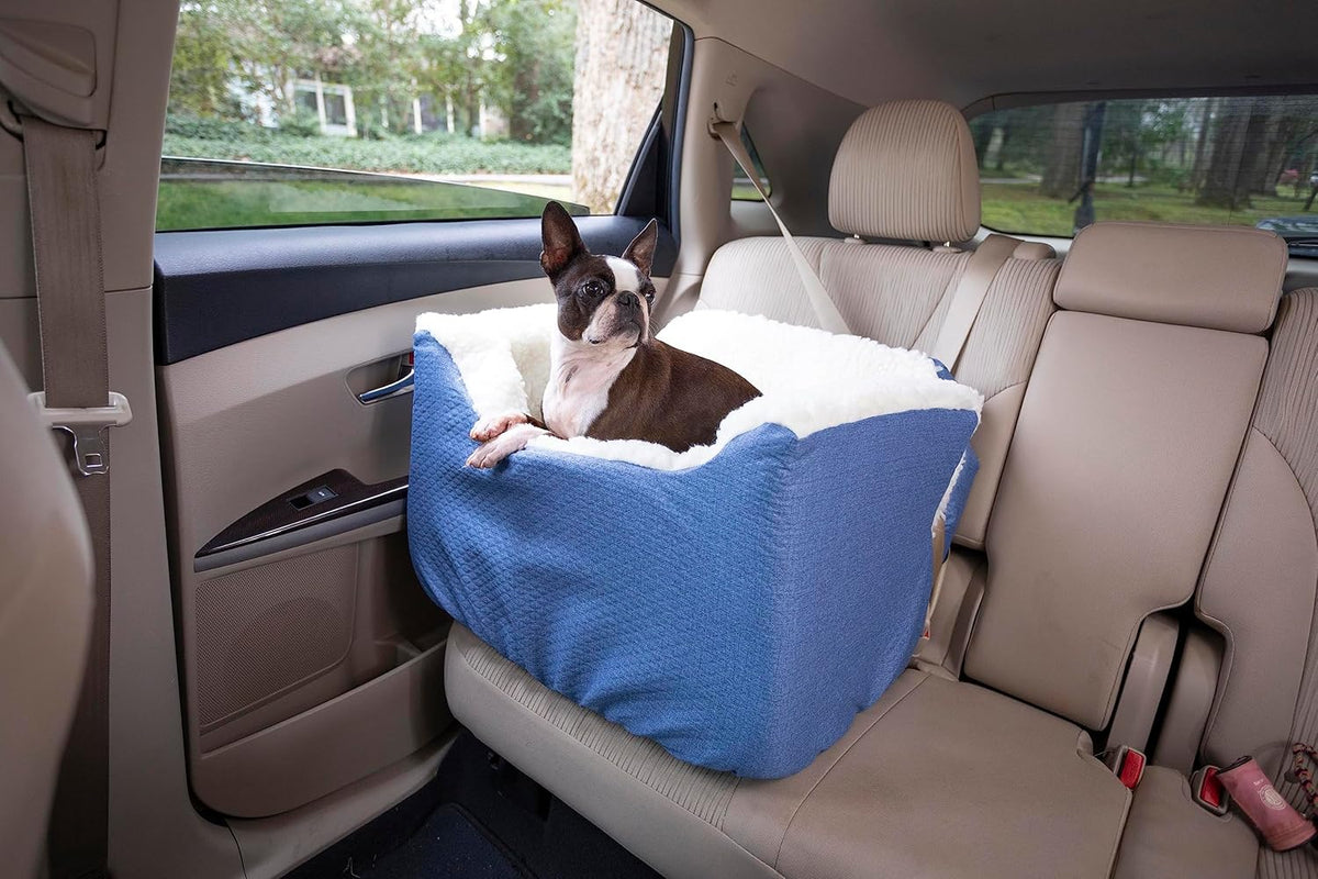 Snoozer Dog Car Seat, Lookout I Dog Booster Car Seat for Small Dogs Under 25lbs, Size: Medium