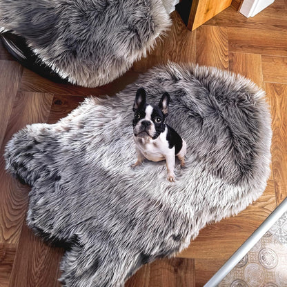 IHAPPYDOG Luxury Faux Fur Orthopedic Dog Bed, Memory Foam Dog Bed for Small, Medium, Large and XL