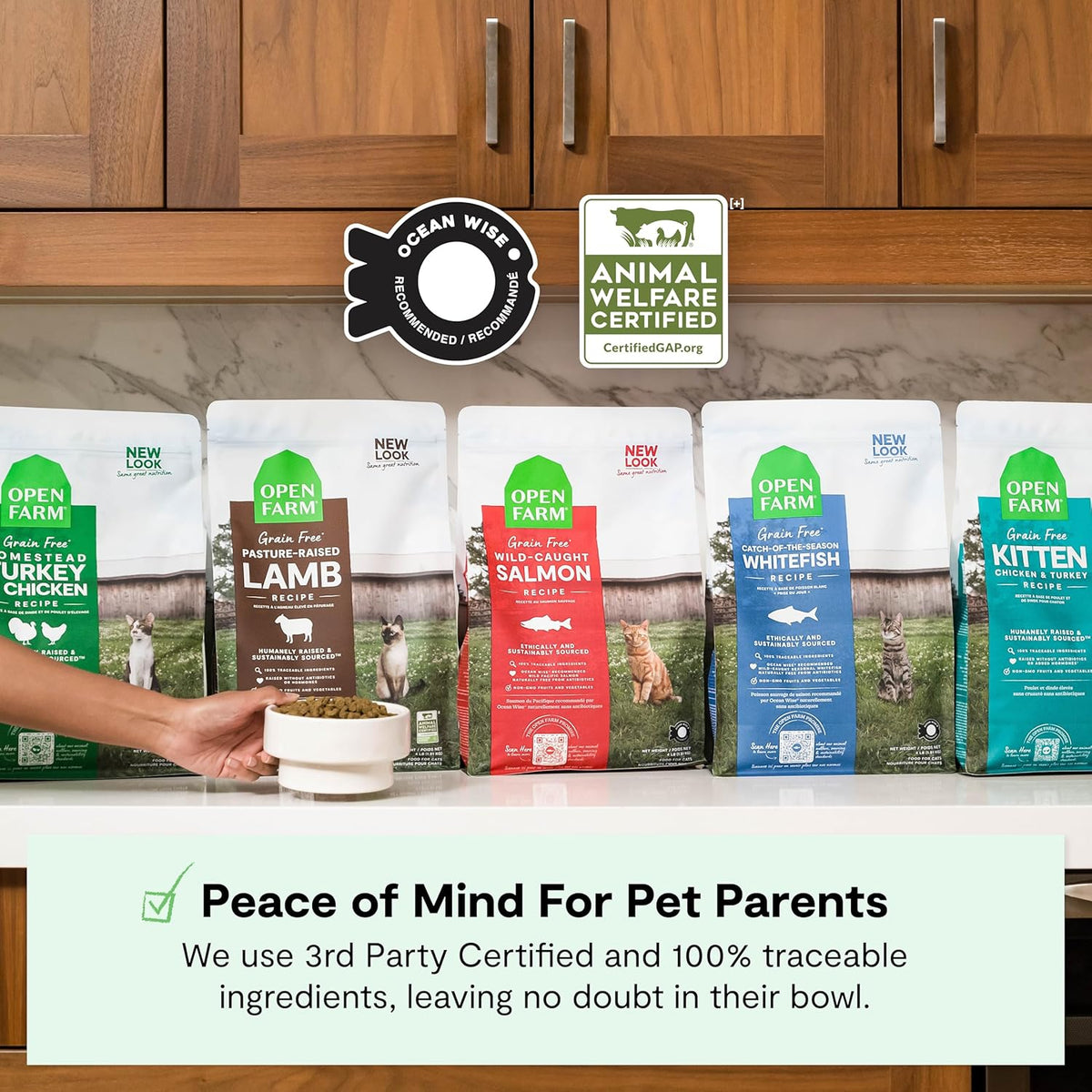 Open Farm Catch-of-The-Season Whitefish Grain-Free Dry Cat Food, Wild-Caught Fish Recipe with