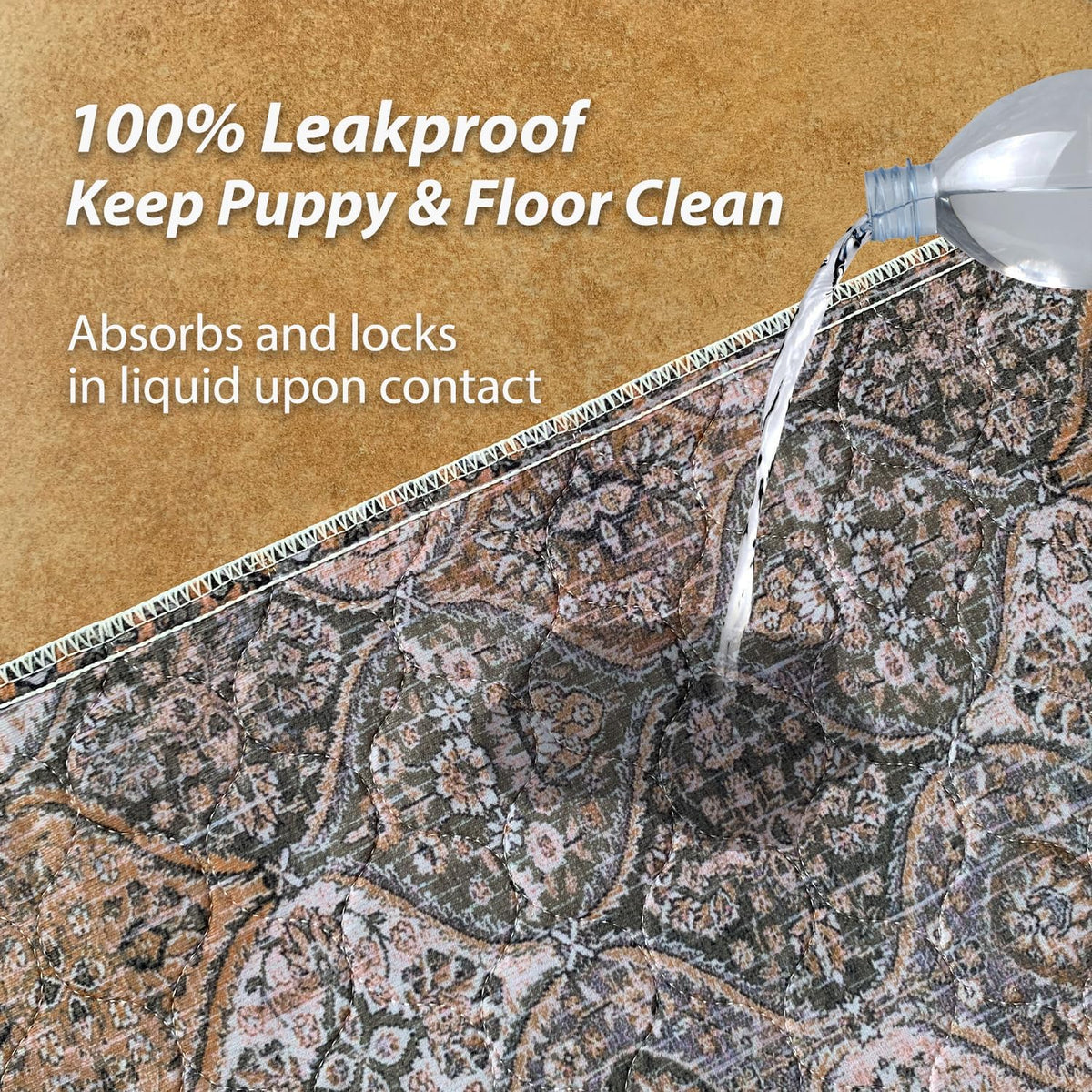 nunubaby Washable Pee Pads for Dogs, Stylish, Non-Slip and Leak-Proof Pee Pads. Reusable Potty Pads