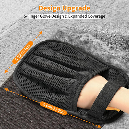 Pet Hair Removal Glove for Cats & Dogs, Upgraded Five-Finger Electrostatic Pet Hair Gloves