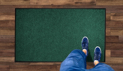 WaterHog Diamond | Commercial-Grade Entrance Mat with Rubber Border – Indoor/Outdoor, Quick Drying