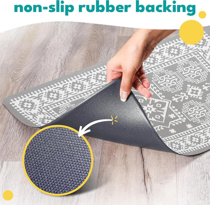 NALALAS Large Dog Mat for Food and Water, Cat Feeding Mat | Large Waterproof Dog Bowl Mat |