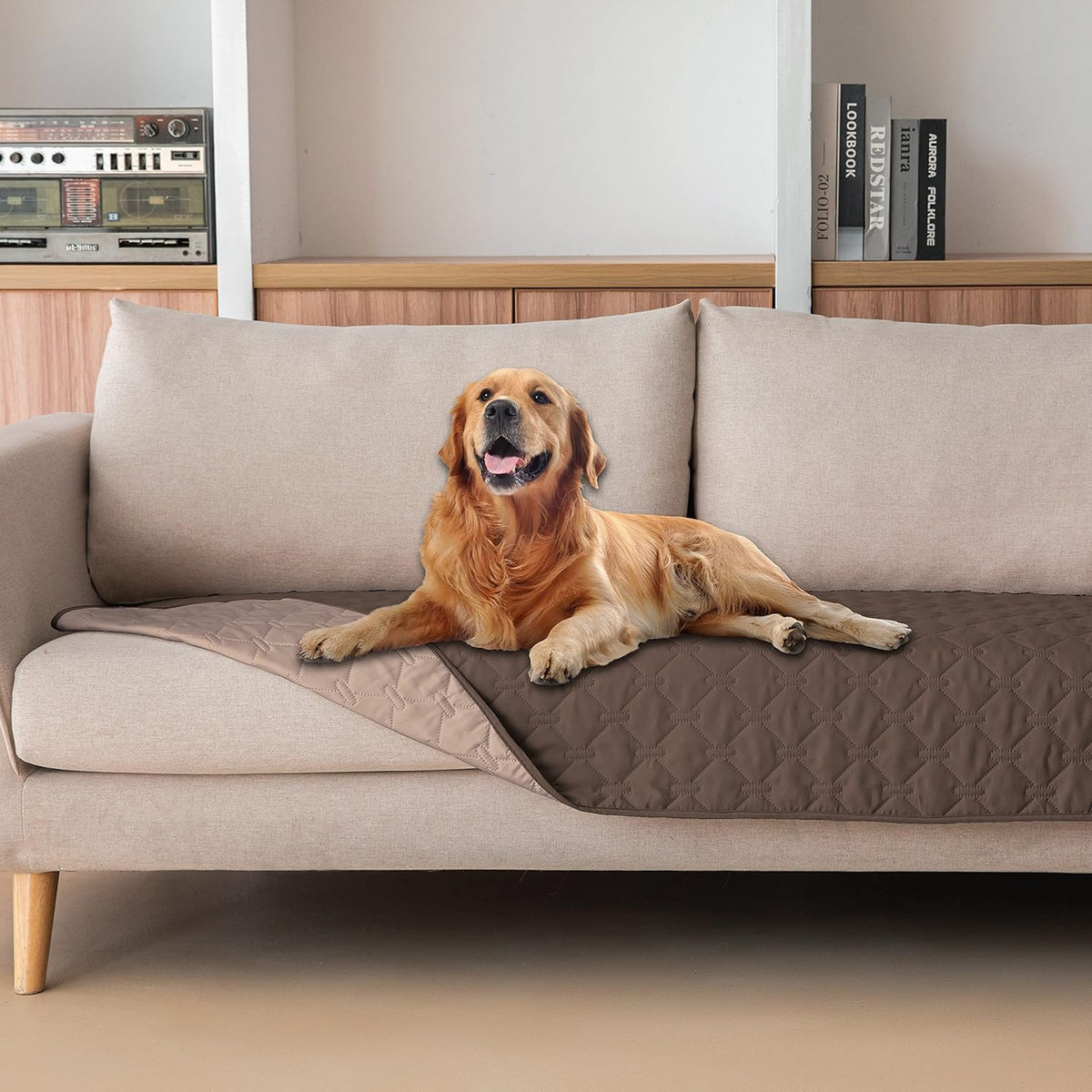 gogobunny 100% Double-Sided Waterproof Dog Bed Cover Pet Blanket Sofa Couch Furniture Protector for