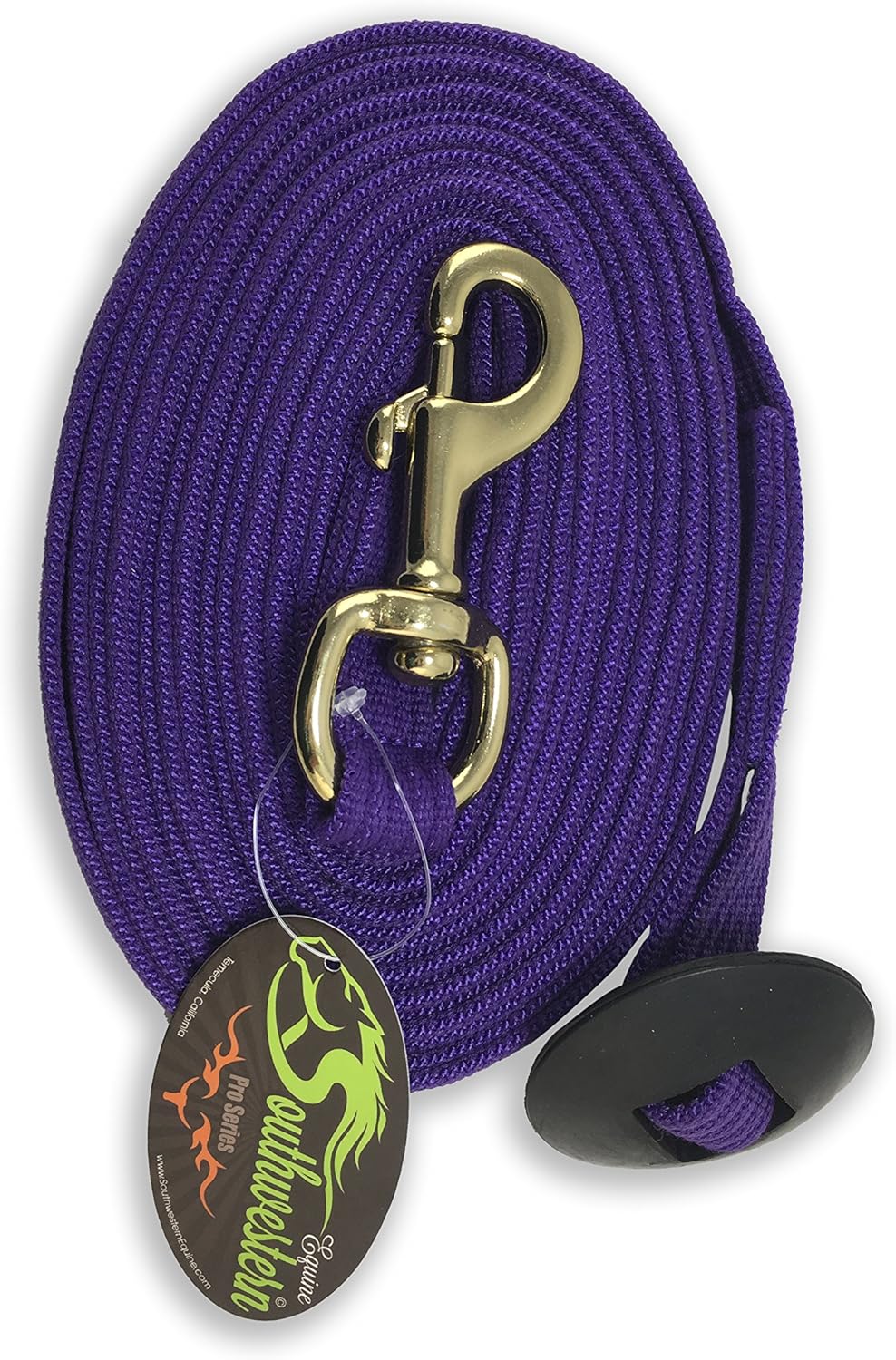 Southwestern Equine Lunge Line for Horses Cotton Horse Lunge Line with Bolt Snap & Rubber Stop