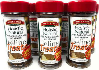 Bench & Field Holistic Natural Healthy Kitty Cat Treats | Crunchy Fish-Shaped Bites | Delicious