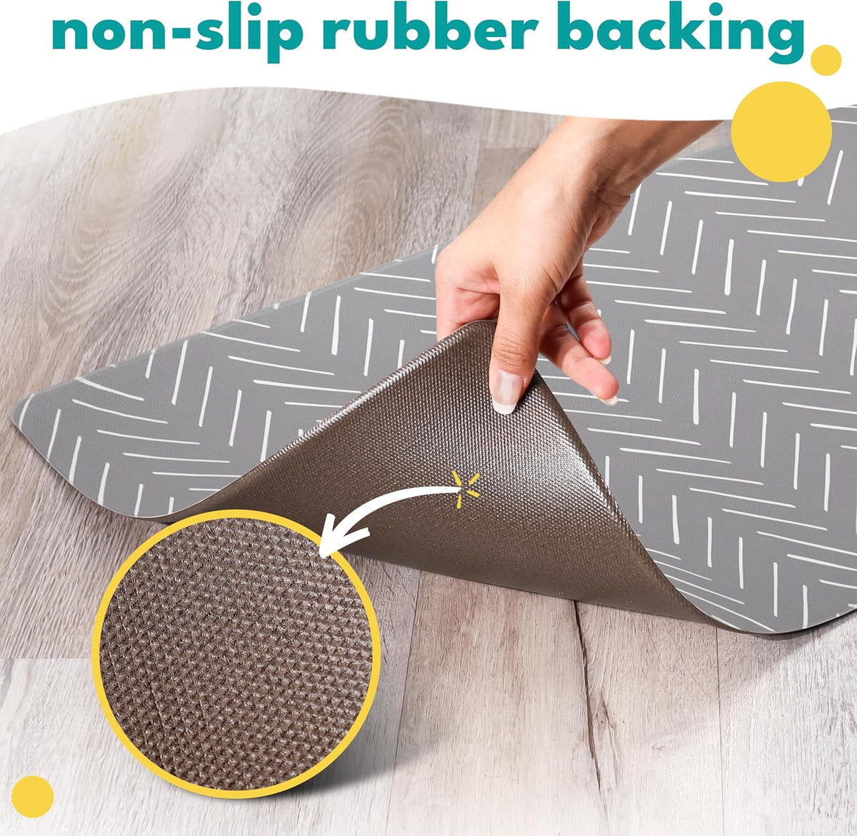 NALALAS Large Dog Mat for Food and Water, Cat Feeding Mat | Large Waterproof Dog Bowl Mat |